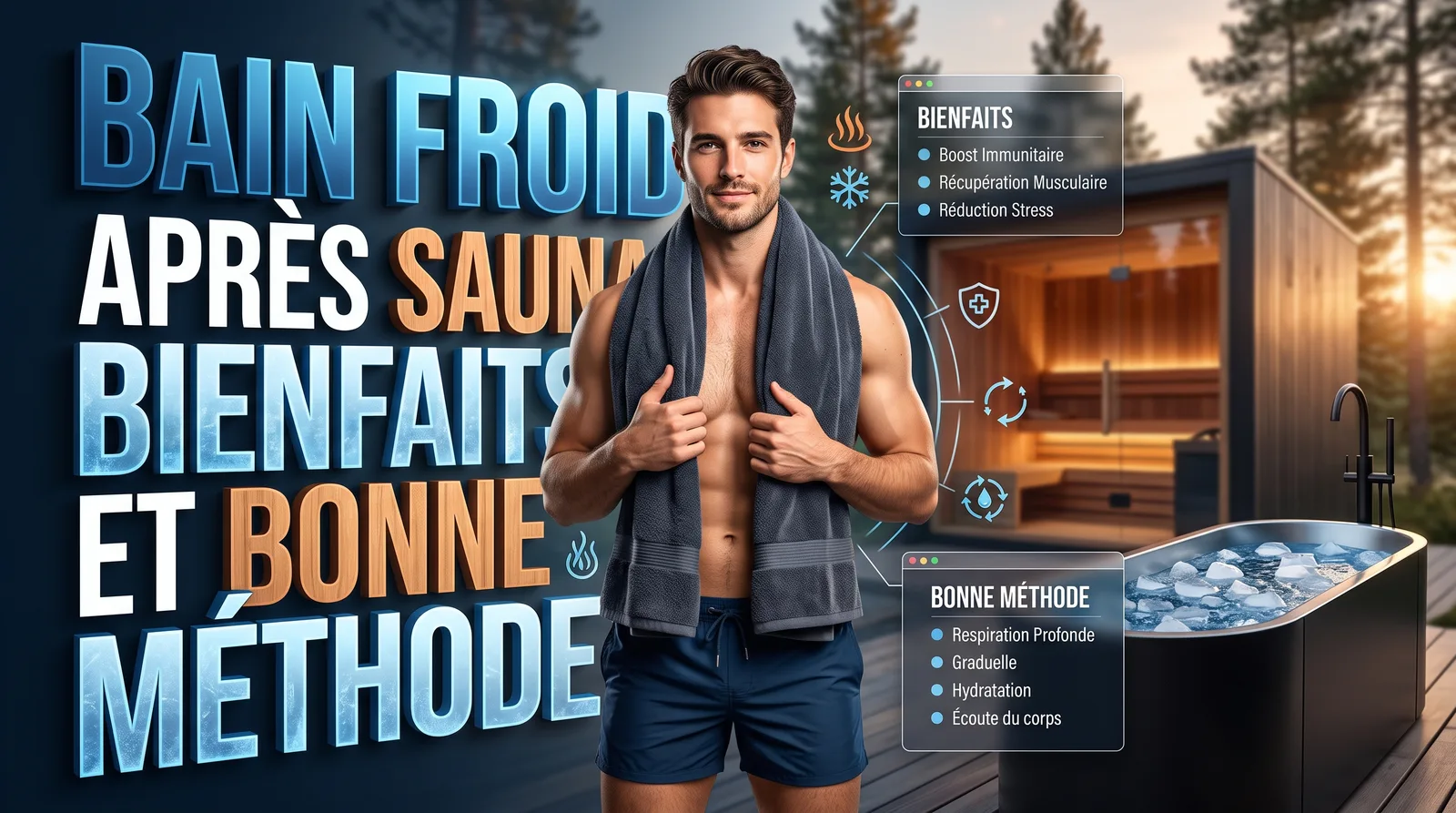 Bain froid après sauna : bienfaits et bonne méthode