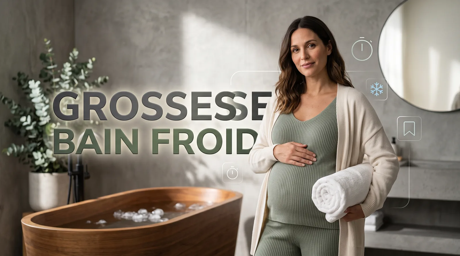 Grossesse et bain froid : ce qu'il faut savoir