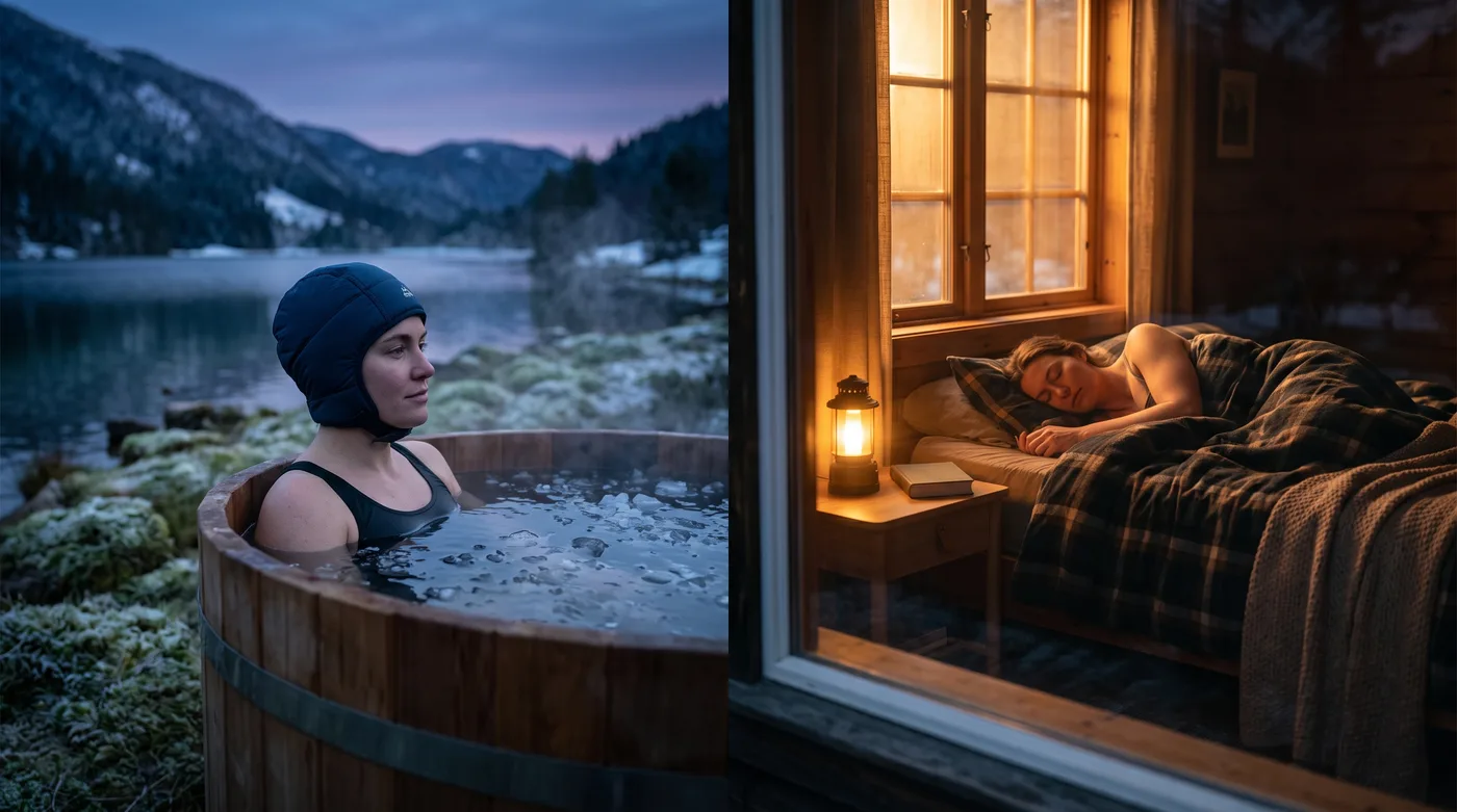 Bain froid au crépuscule puis nuit de sommeil réparateur
