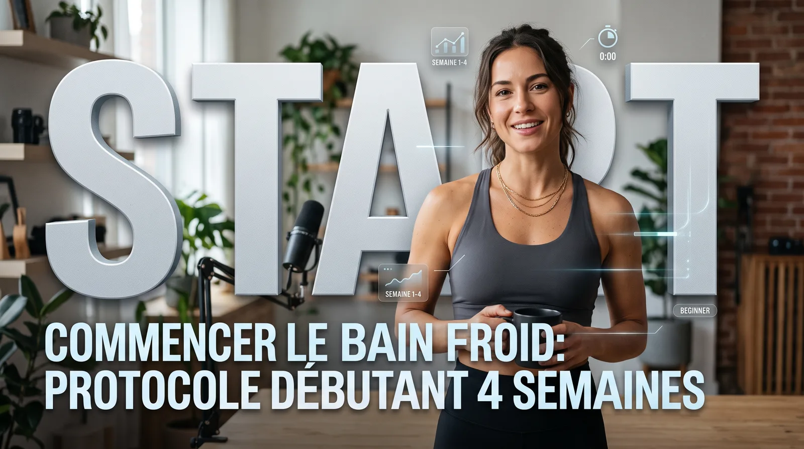 Commencer le bain froid : protocole débutant sur 4 semaines